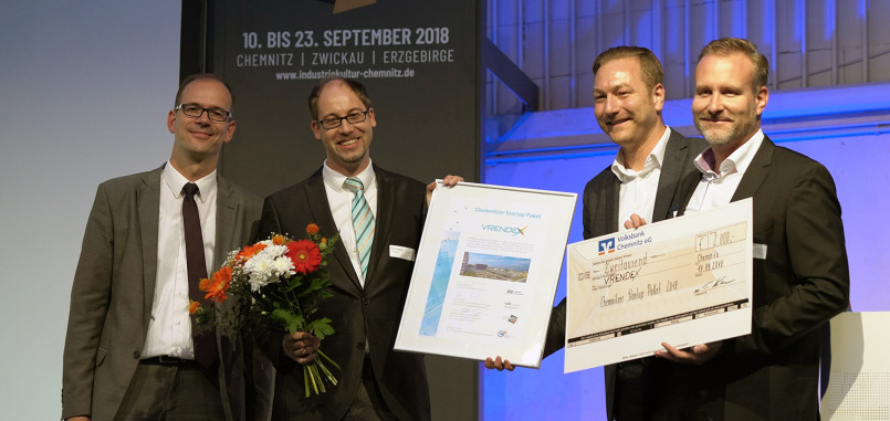 VRENDEX gewinnt Chemnitzer Startup Paket 2018